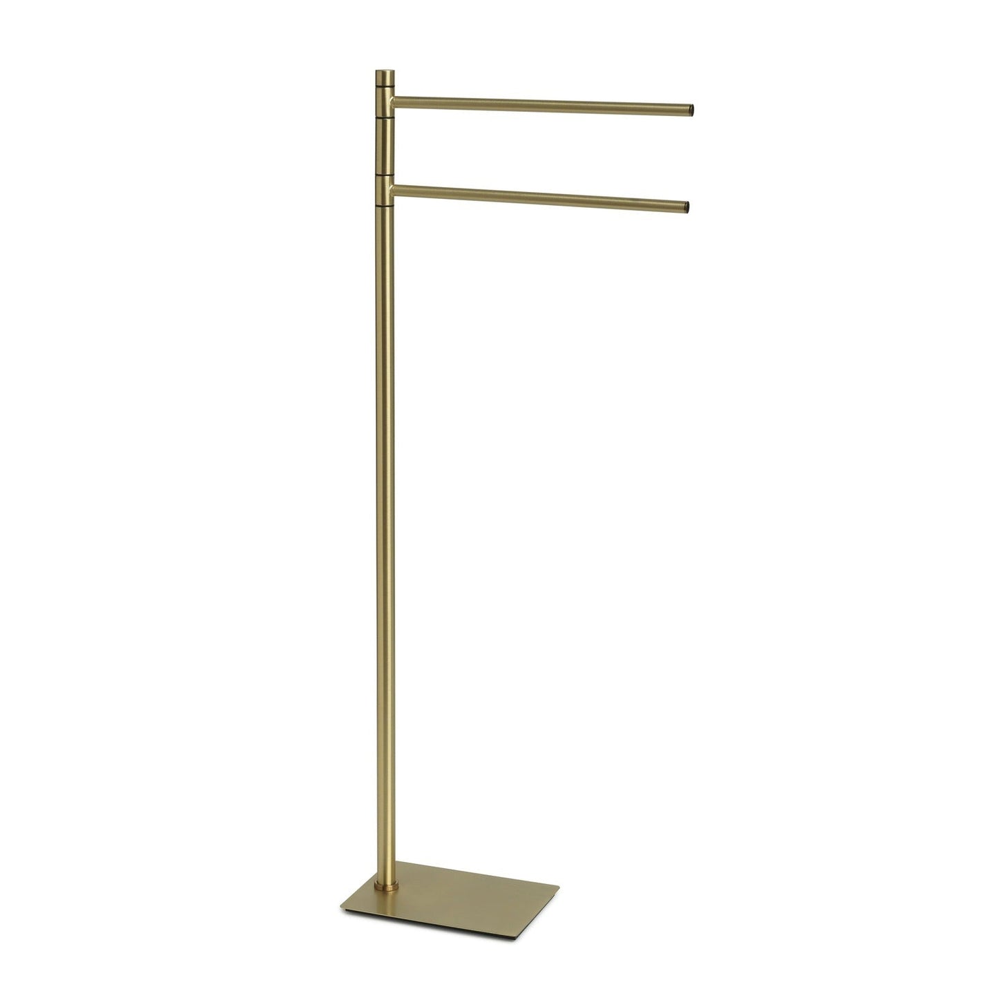 Origins Living Gedy Trilly Towel Stand With 2 Swivel Arms Brushed Brass