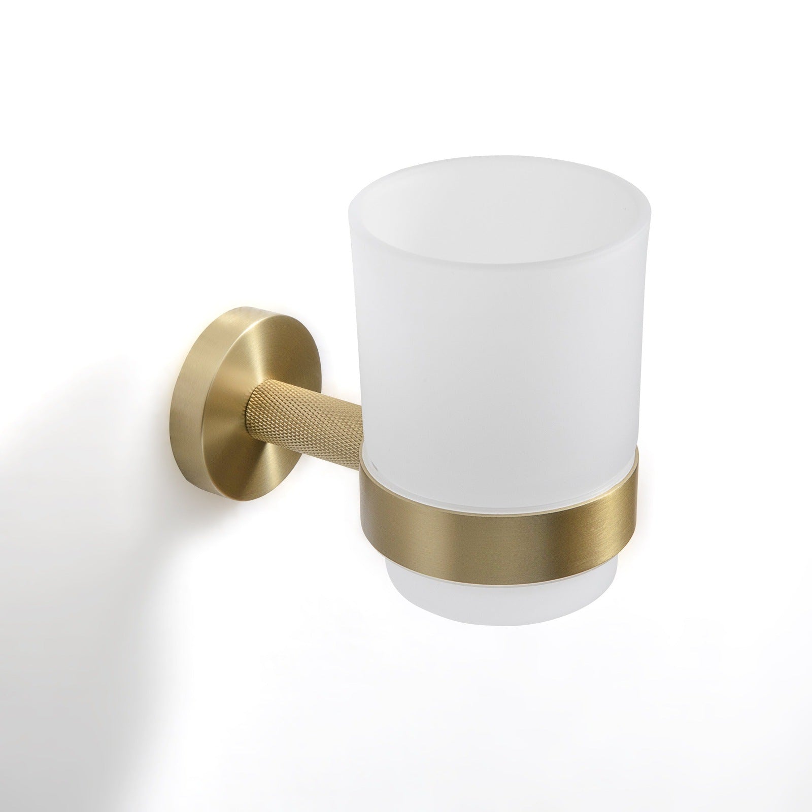 Origins Living Turner Tumbler & Holder Brushed Brass - Hot Tub Shop