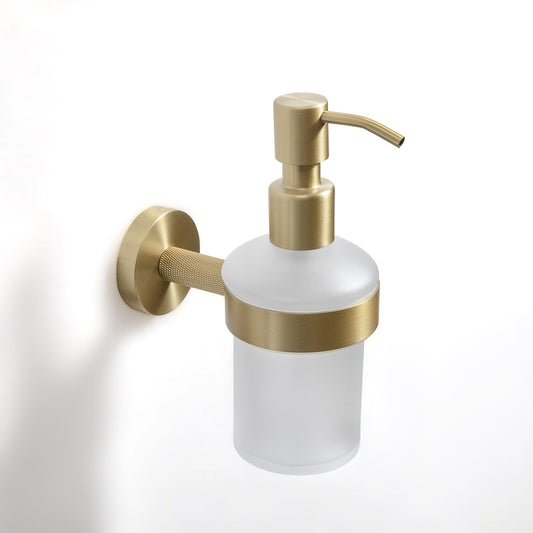 Origins Living Turner Soap Dispenser Wall Mounted Brushed Brass