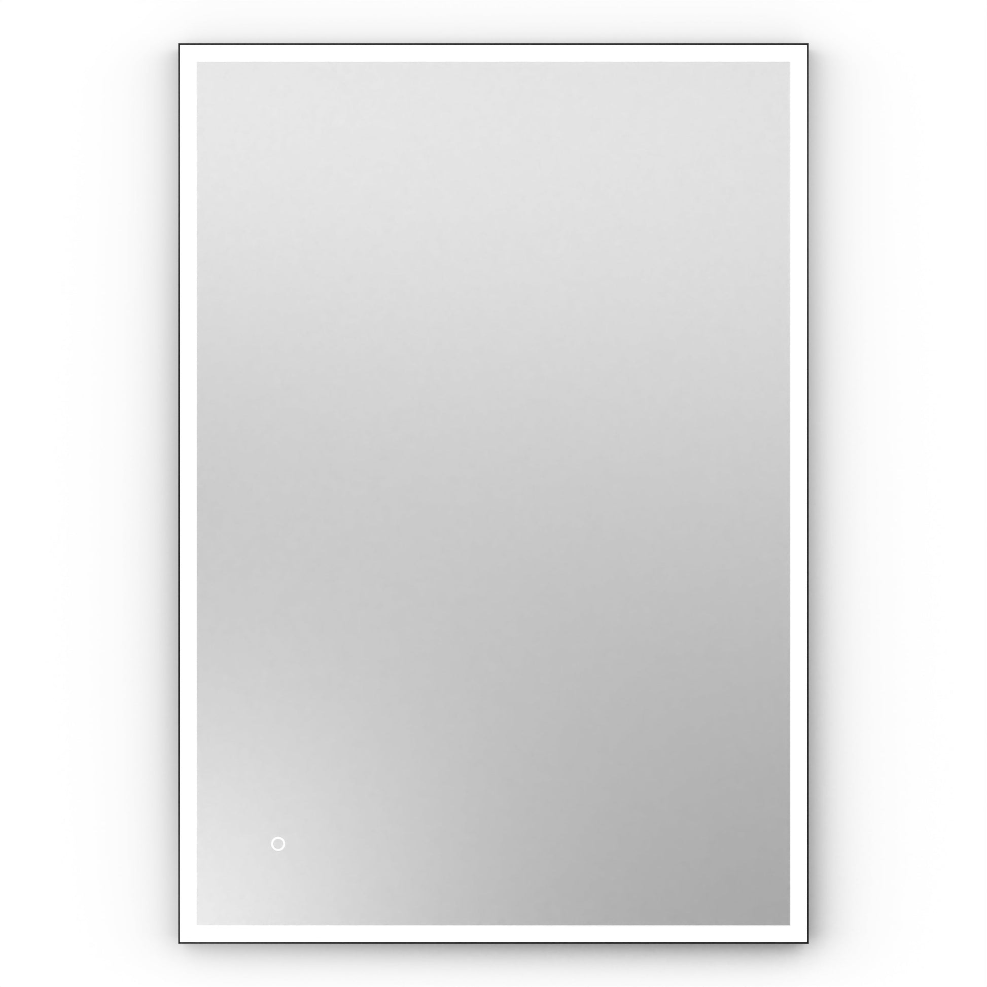 Origins Living Tate Light Rectangular Mirror 100x70cm Matt Black - Hot Tub Shop