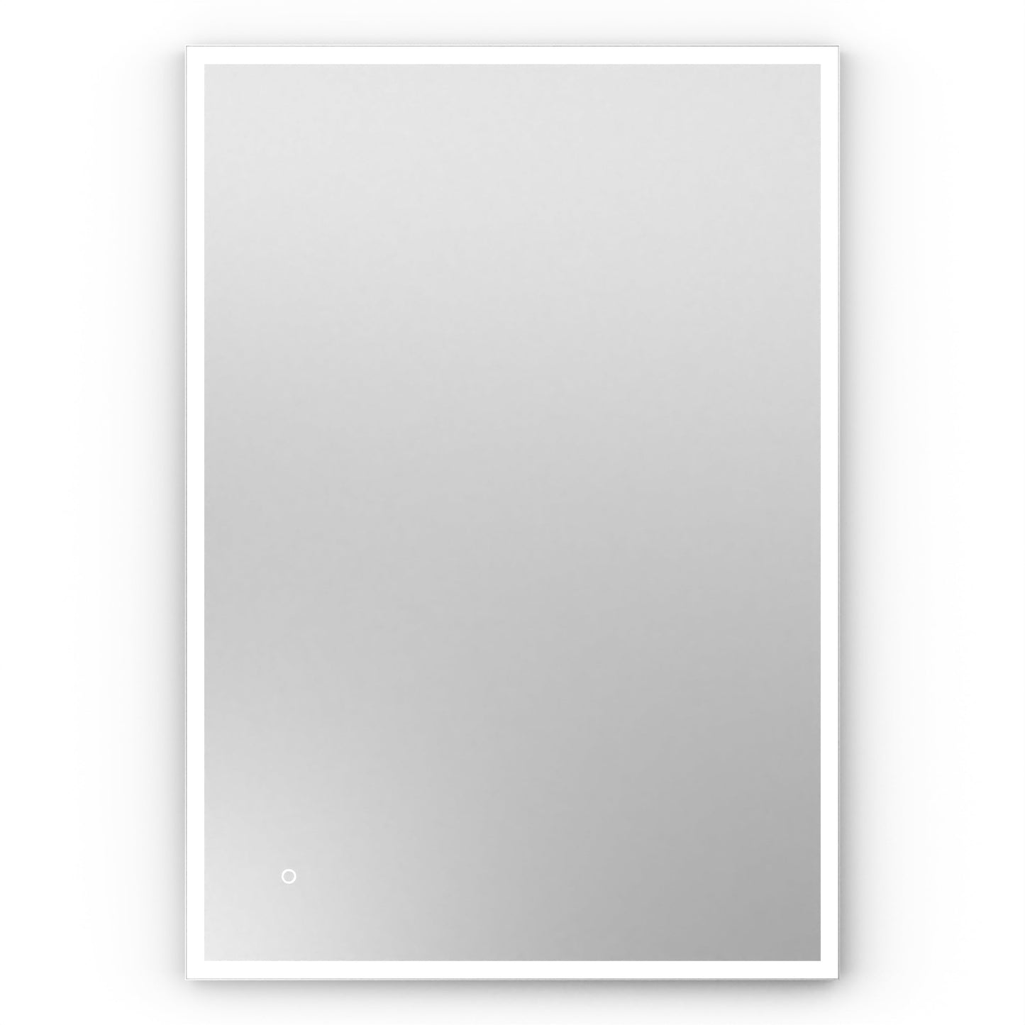 Origins Living Tate Light Rectangular Mirror 100x70cm Matt White