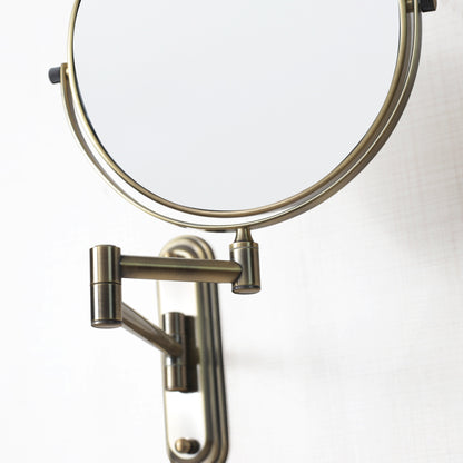 Origins Living Taylor Reversible 5 X Magnifying Wall Mirror Aged Brass