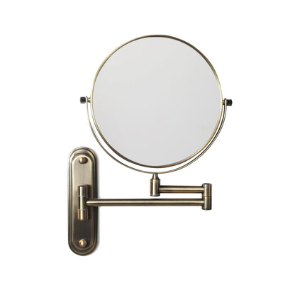 Origins Living Taylor Reversible 5 X Magnifying Wall Mirror Aged Brass
