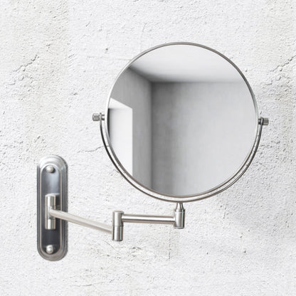 Origins Living Taylor Reversible 5 X Magnifying Wall Mirror Brushed Nickel - Hot Tub Shop