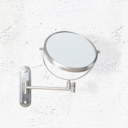 Origins Living Taylor Reversible 5 X Magnifying Wall Mirror Brushed Nickel - Hot Tub Shop