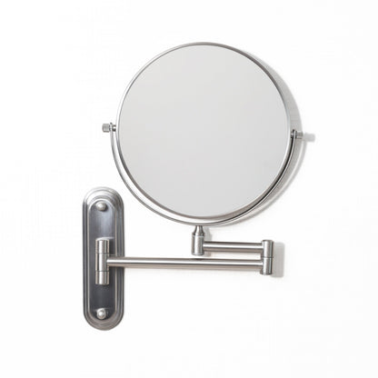 Origins Living Taylor Reversible 5 X Magnifying Wall Mirror Brushed Nickel - Hot Tub Shop