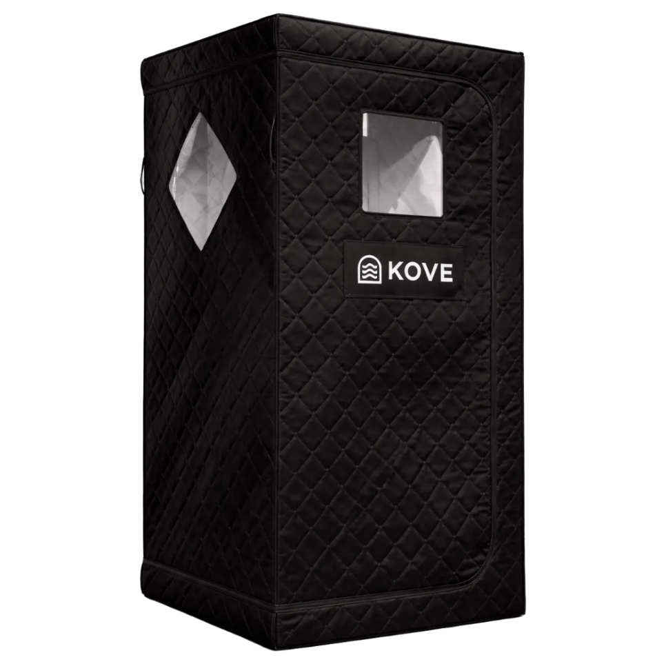 KOVE Portable Infrared Sauna Tent – Indoor 1 Person Far Infrared Sauna with Carbon Heating & Red Light