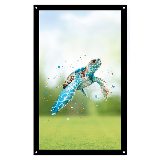 SunCatcher Garden Mirror Nosy Turtle – Rectangular Illustrations by Bree Merryn - Hot Tub Shop