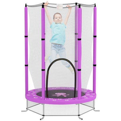 AIYAPLAY 4.6FT Kids Trampoline with Safety Enclosure Net - Hot Tub Shop