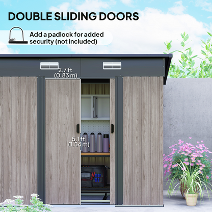 Outsunny Outdoor Garden Storage Shed for Patio