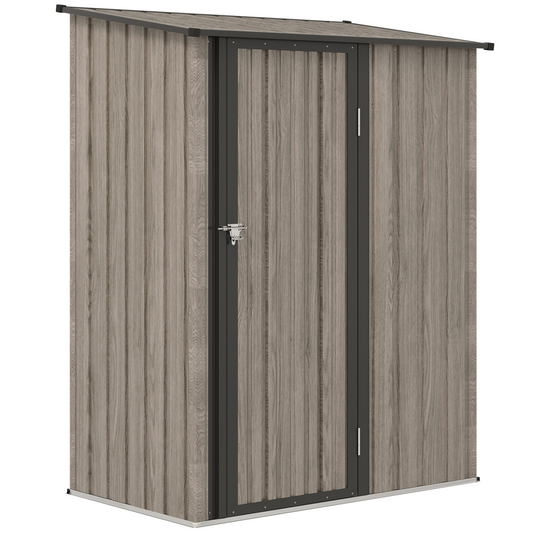 Outsunny Outdoor Storage Shed Steel Garden Shed w/ Lockable Door