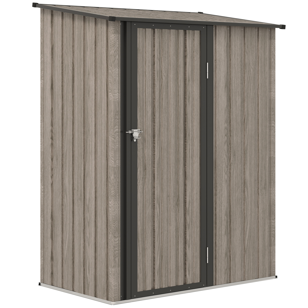 Outsunny Outdoor Storage Shed Steel Garden Shed w/ Lockable Door
