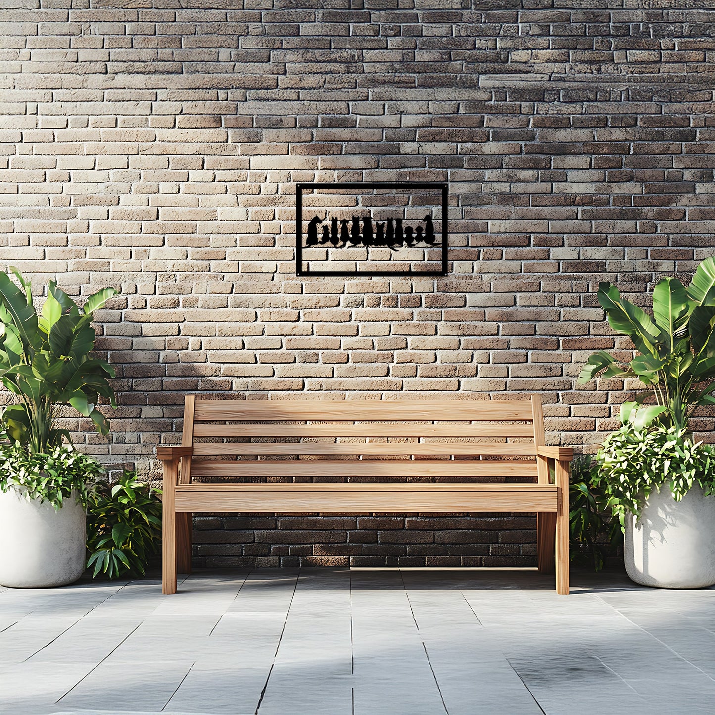 Dogs in Silhouette, SunCatcher Acrylic Wall Art Design - Hot Tub Shop