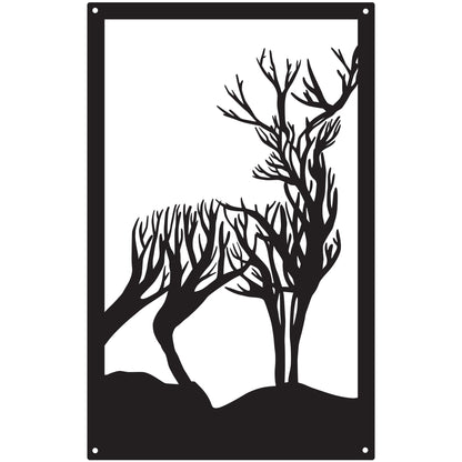 Turning Stag, SunCatcher Wall Art Highland Stag Design - Hot Tub Shop