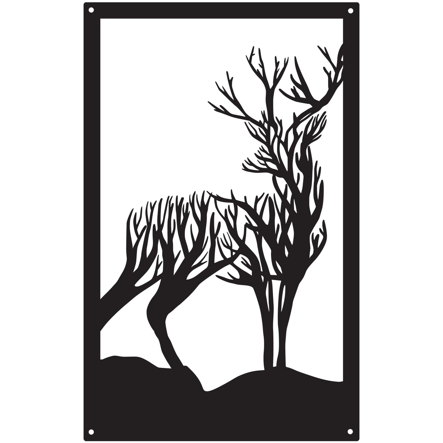 Turning Stag, SunCatcher Wall Art Highland Stag Design - Hot Tub Shop
