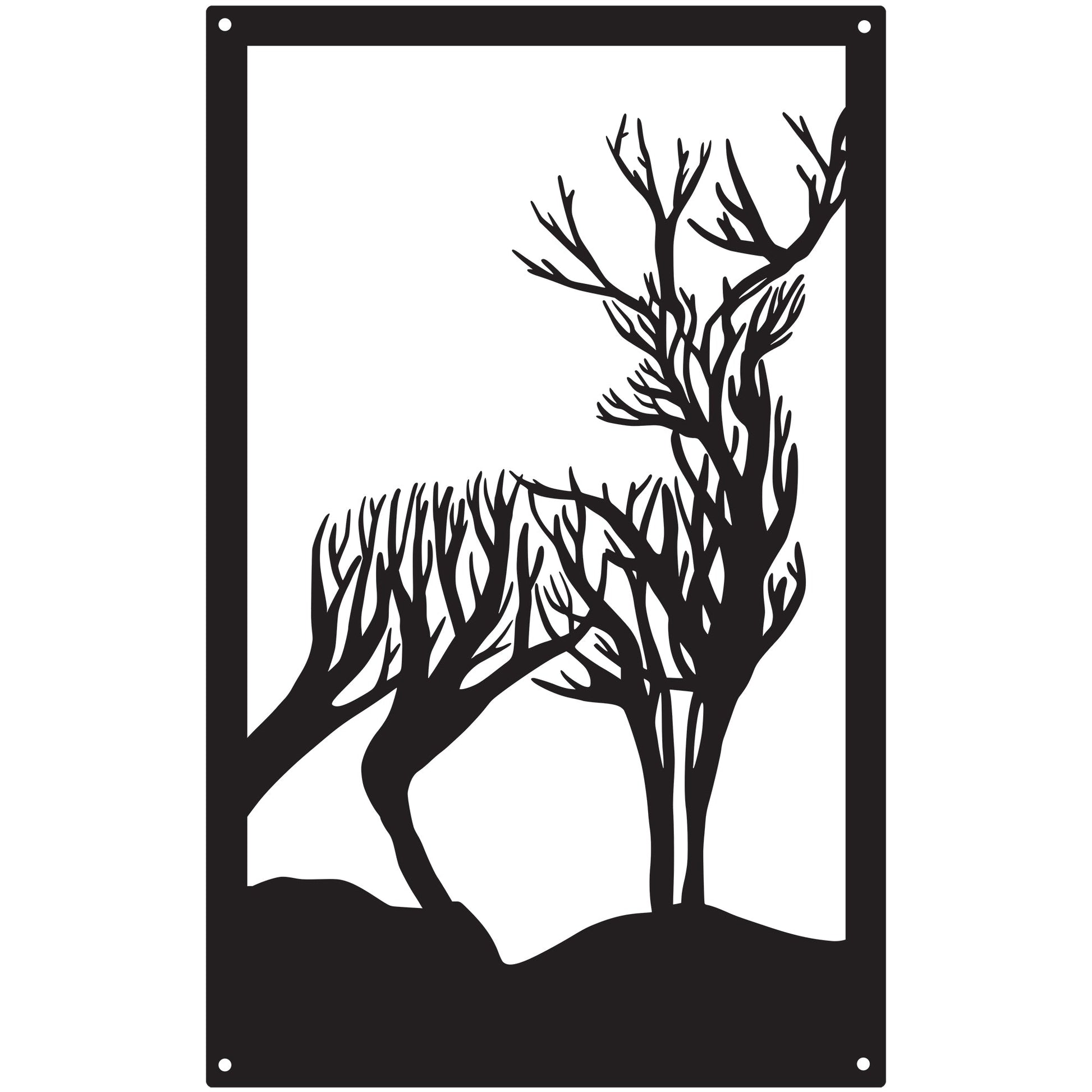 Turning Stag, SunCatcher Wall Art Highland Stag Design - Hot Tub Shop