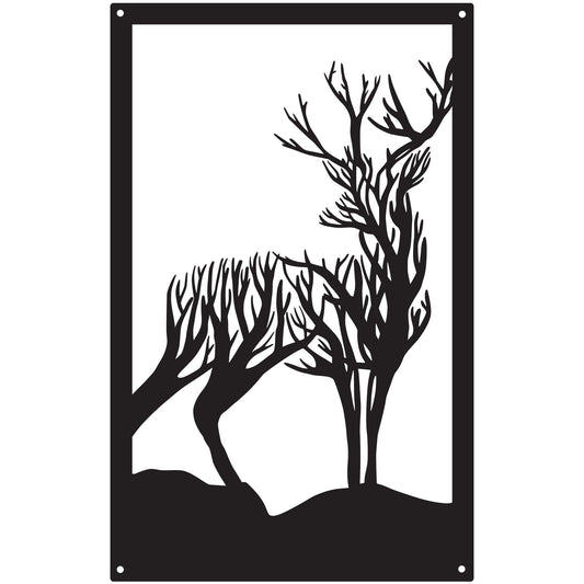 Turning Stag, SunCatcher Wall Art Highland Stag Design - Hot Tub Shop