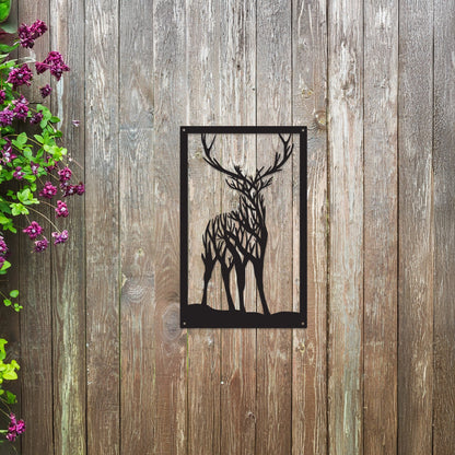 Staring Stag, SunCatcher Wall Art Highland Stag Design - Hot Tub Shop