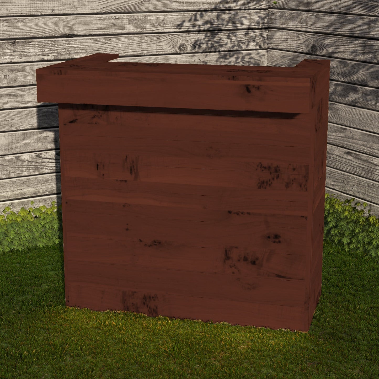 Rustic Wooden Pallet Bar - 100cm - Hot Tub Shop