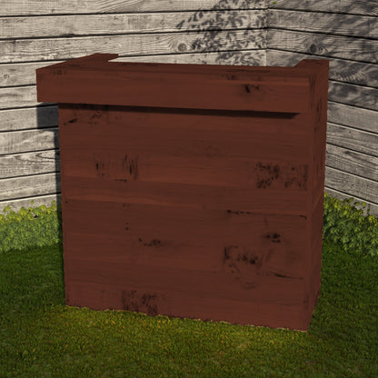 Rustic Wooden Pallet Bar - 100cm - Hot Tub Shop
