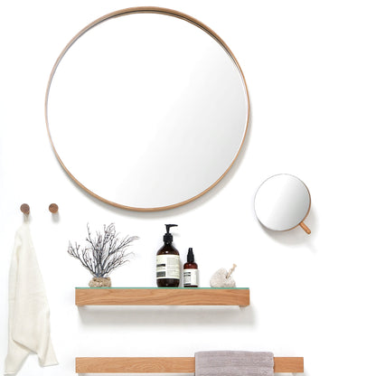 Wireworks Wall Magnify Mirror Slimline Oak