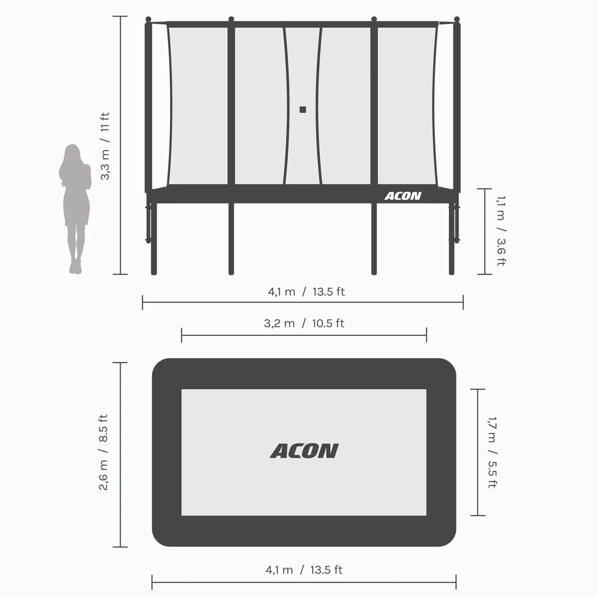 ACON 13 HD Pro Trampoline