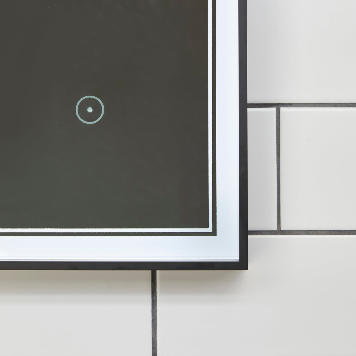 Origins Living Astoria Led Illuminated Mirror 75 75x90cm Matt Black