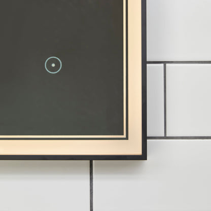 Origins Living Astoria Led Illuminated Mirror 140 140x70cm Brushed Bronze