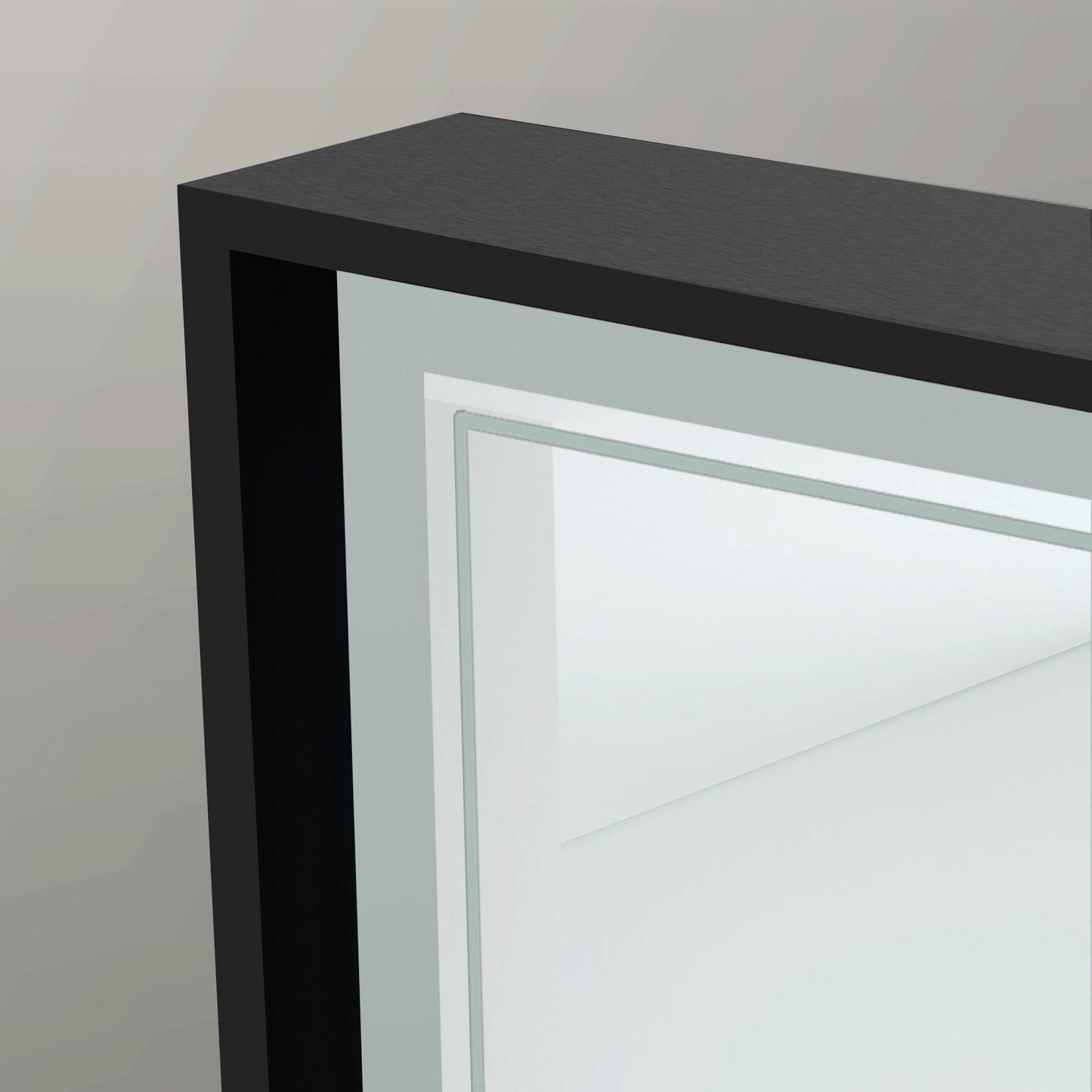 Origins Living Astoria Led Illuminated Mirror 60 60x80cm Matt Black