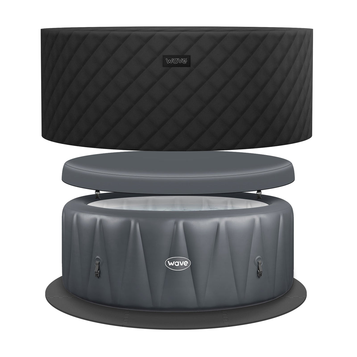 Atlantic | 4/6-Person Inflatable Hot Tub | Integrated Heater | UKCA