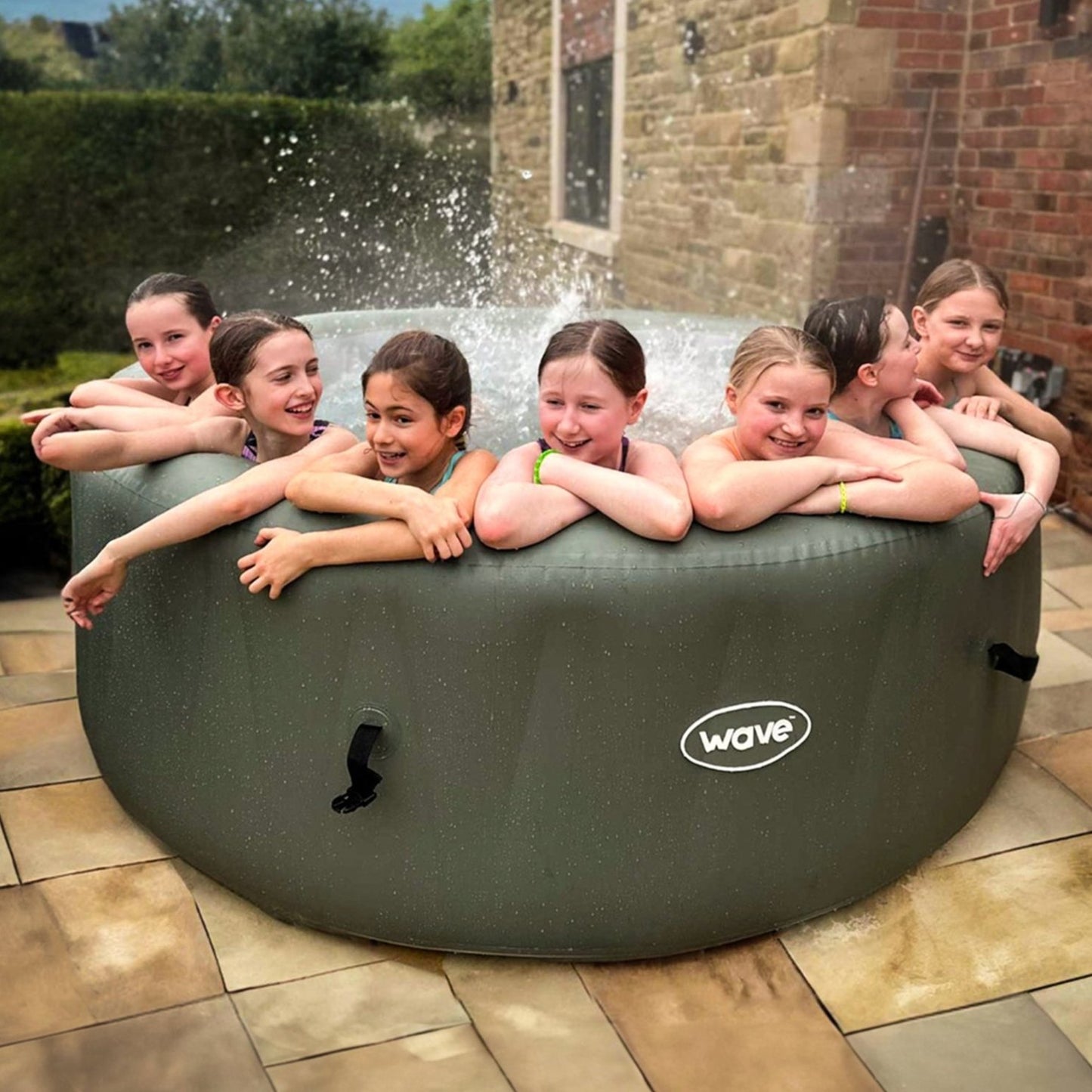 Wave Atlantic 4 Person Inflatable Hot Tub Spa - Sage