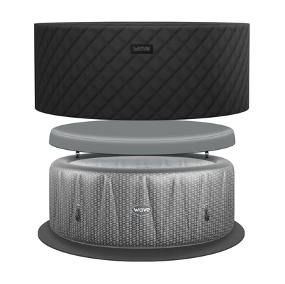 Atlantic | 4/6-Person Inflatable Hot Tub | Integrated Heater | UKCA