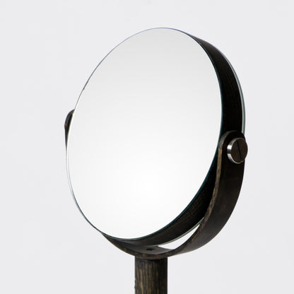 Wireworks Magnify Mirror Close Up Dark Oak
