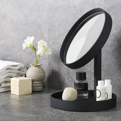 Wireworks Magnify Mirror Look Dark Oak