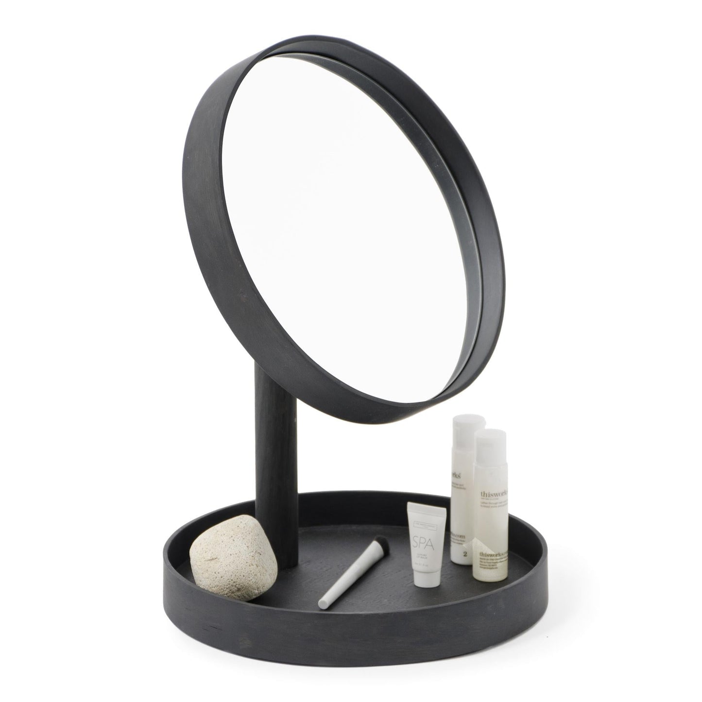 Wireworks Magnify Mirror Look Dark Oak