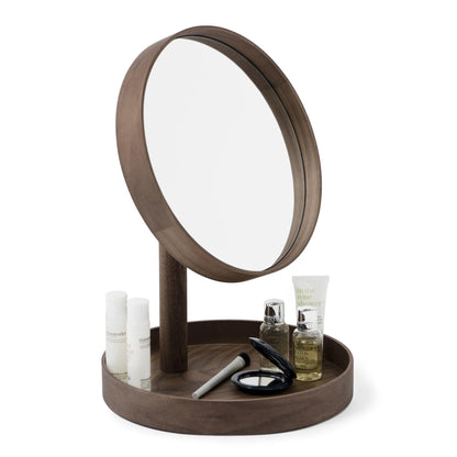 Wireworks Magnify Mirror Look Walnut
