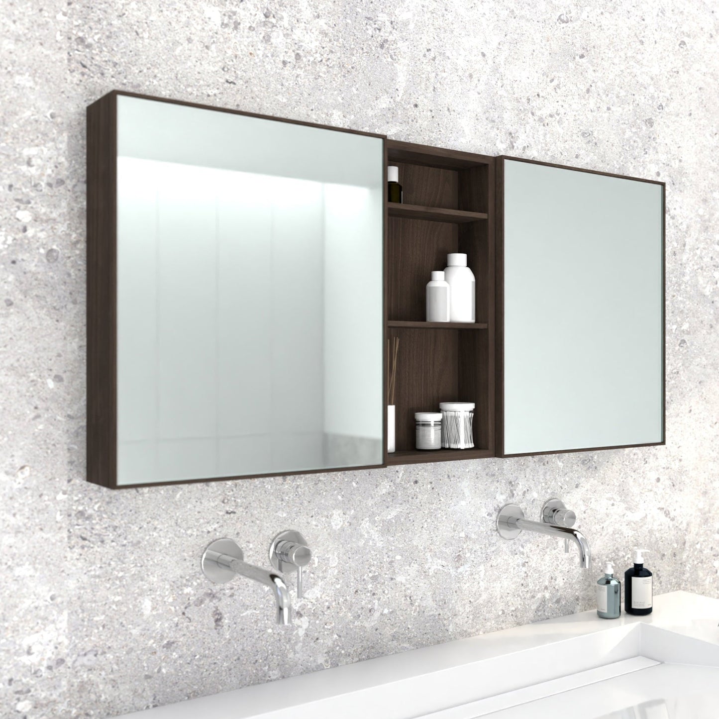 Wireworks Box Shelf Slimline Walnut