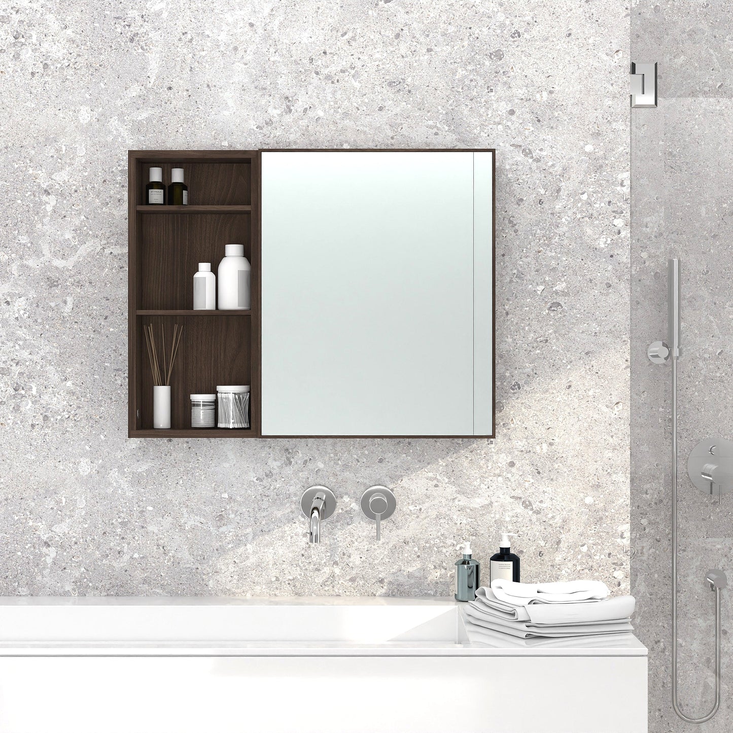 Wireworks Box Shelf Slimline Walnut