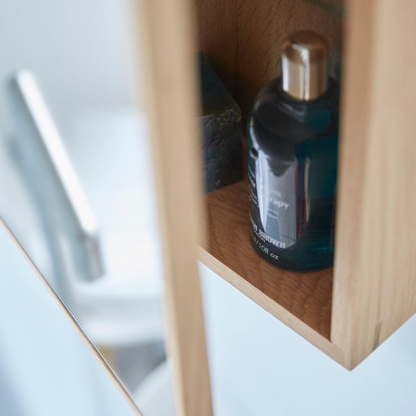 Wireworks Bath Cabinet Slimline 550 Oak