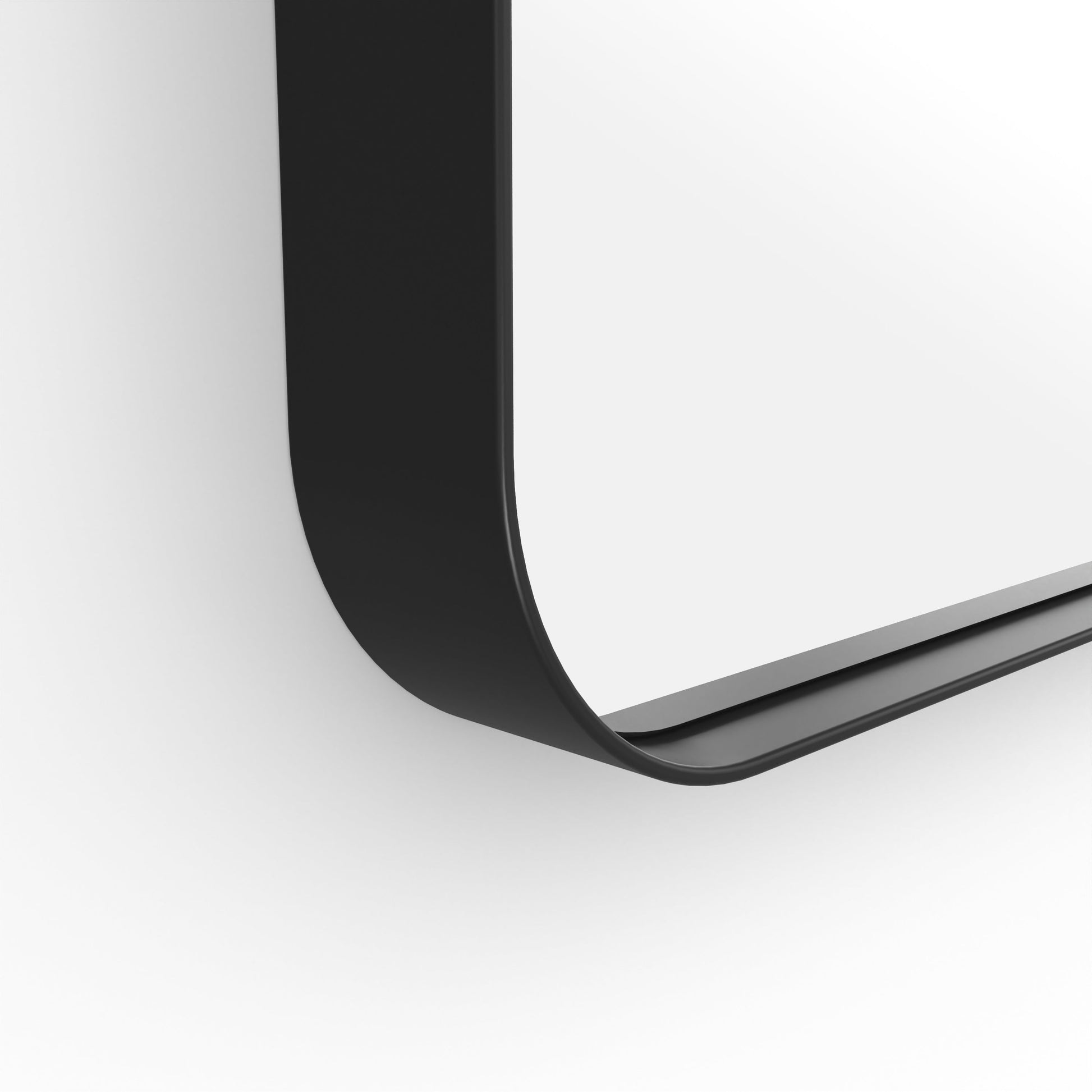 Origins Living City Rectangular Mirror 50x75cm Matt Black - Hot Tub Shop