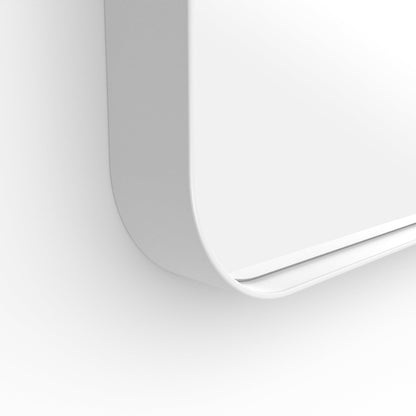 Origins Living City Rectangular Mirror 50x75cm Matt White - Hot Tub Shop