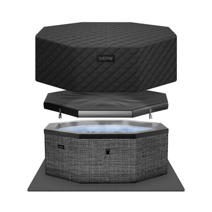 Como | 6-Person Eco Foam Hot Tub | Built-In Integrated Heater | UKCA