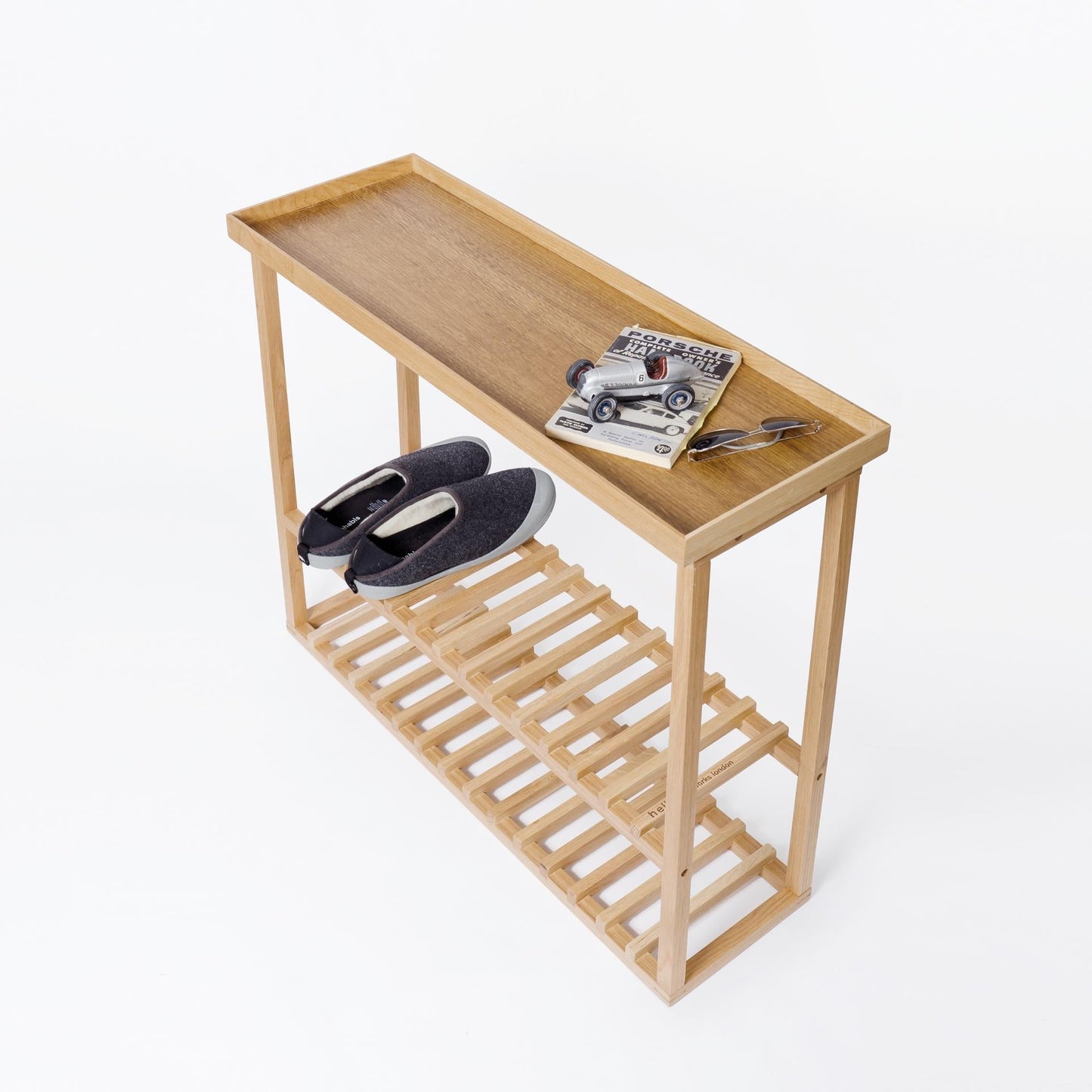 Wireworks Console Table Hello Oak
