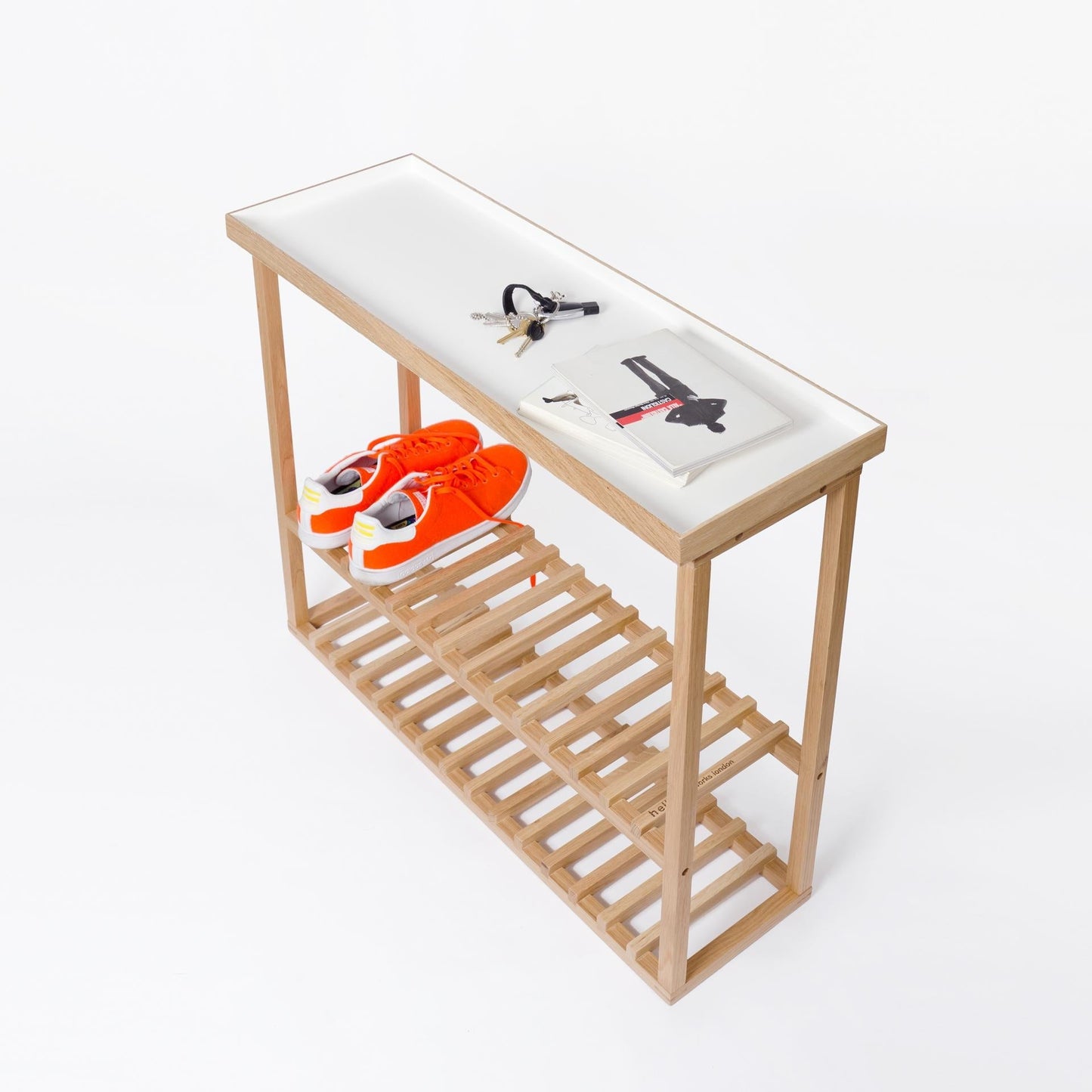 Wireworks Console Table Hello White