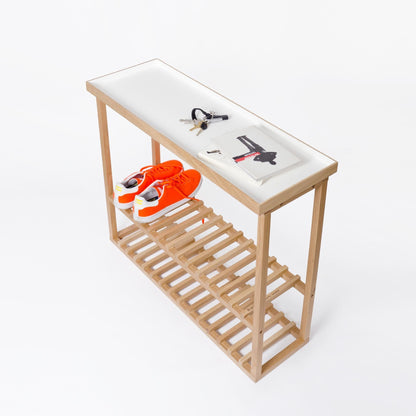 Wireworks Console Table Hello White