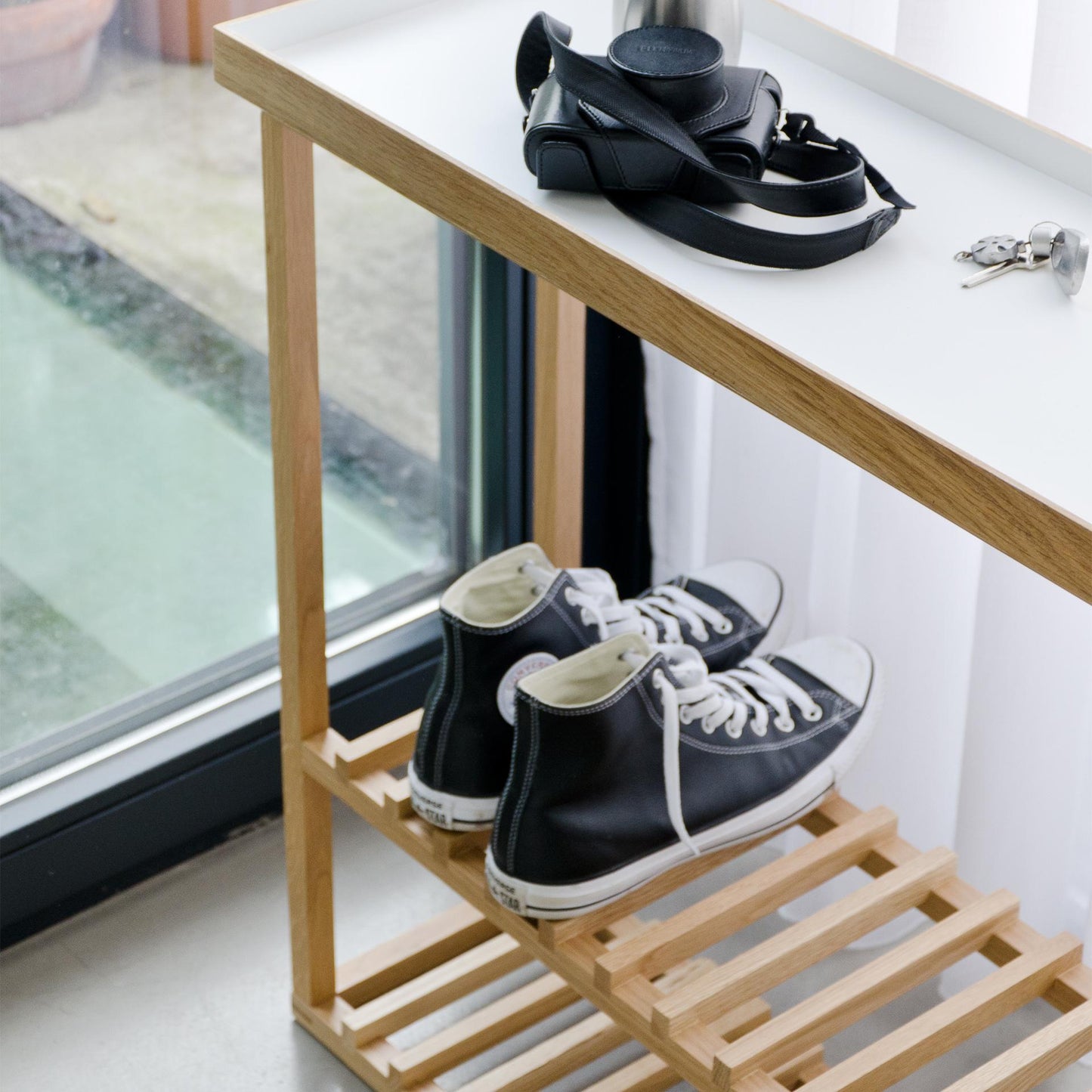 Wireworks Console Table Hello White