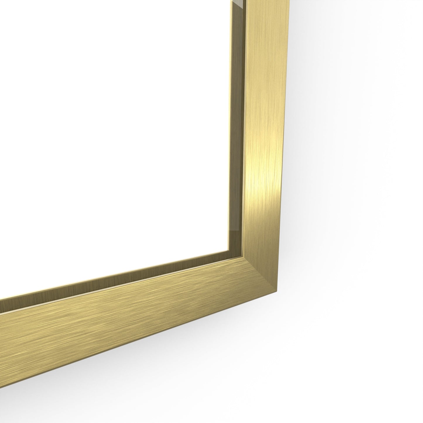 Origins Living Docklands Rectangular Mirror 40x70cm Brushed Brass - Hot Tub Shop