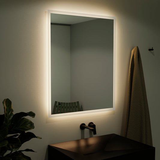 Origins Living Edison Led Illuminated Rectangular Mirror 60 600 X 800mm