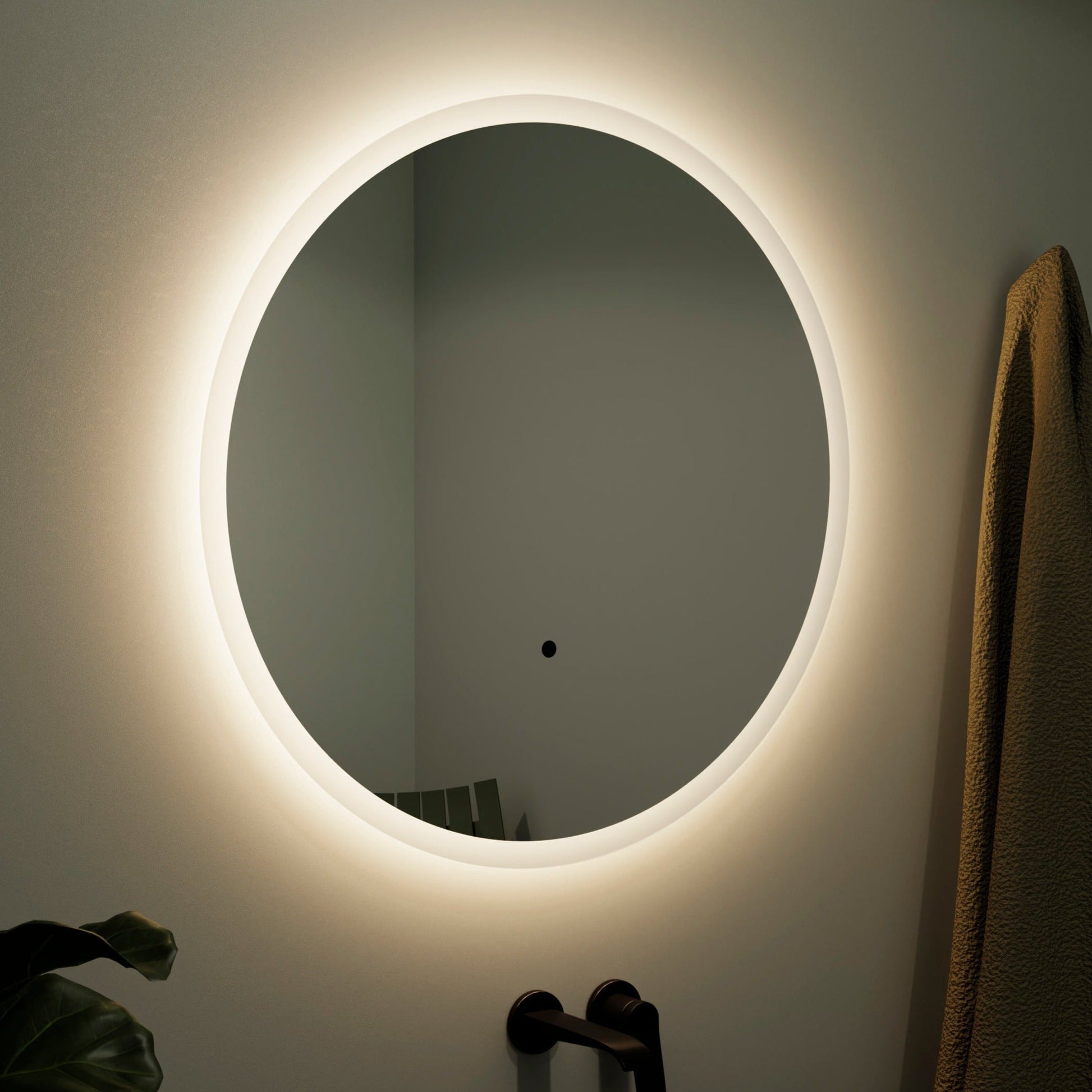 Origins Living Edison Led Illuminated Round Mirror 120 1200mm - Hot Tub Shop
