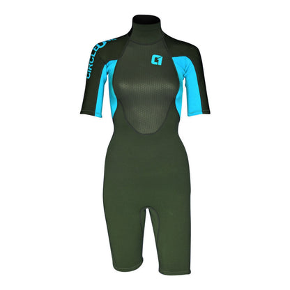 Womens 3/2mm Summer Wetsuit FAZE Shorty - Hot Tub Shop
